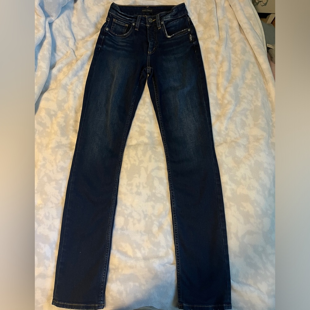 Silver Jeans Blue Avery High Rise Straight Jean